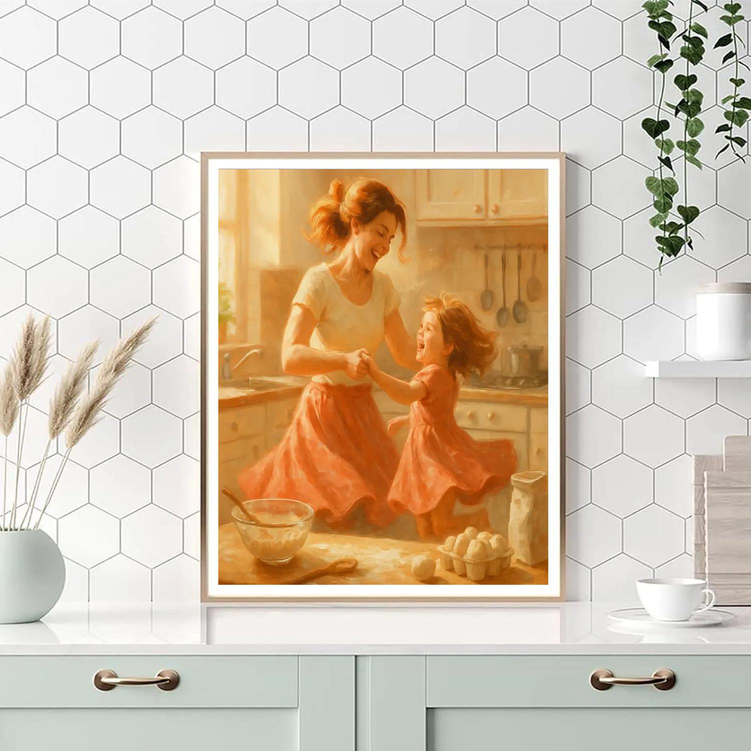 Sunset Dance In The Kitchen Numbered painting kits