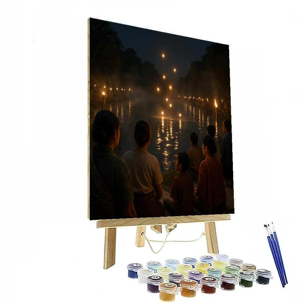 Naga Fireball Mekong Night Spectacle Paint by numbers kits