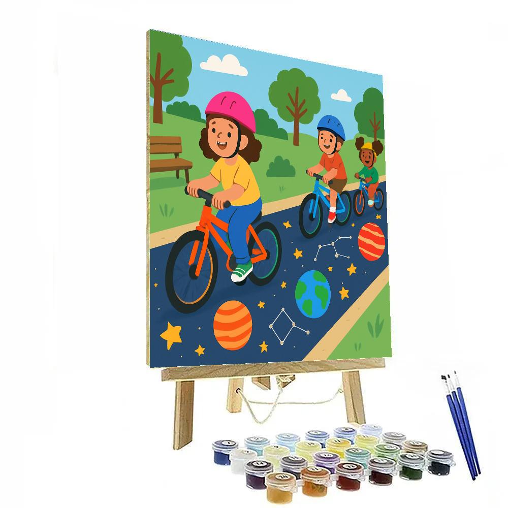 Cosmic Cycle Cycleways Paint by numbers kits