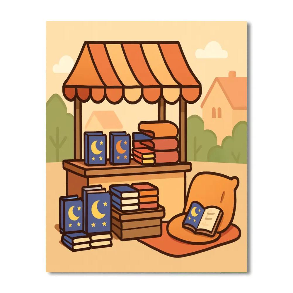 Starlit Storybook Stall Painting by numbers kit