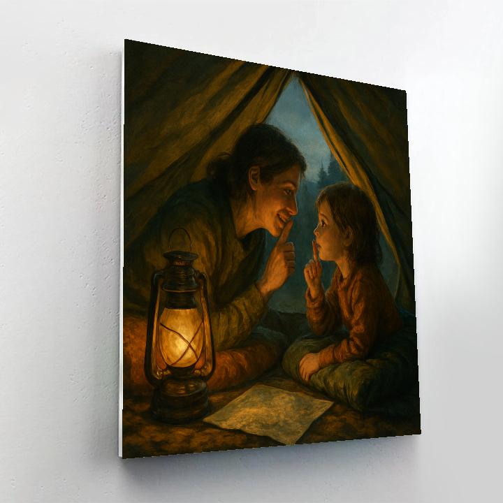 Backyard Camping Whisper paint by numbers