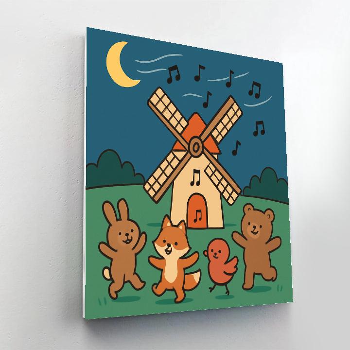 Moonlight Melody Mill paint by color