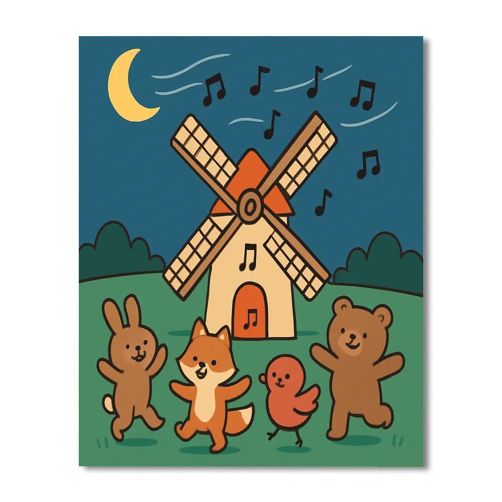 Moonlight Melody Mill paint by color