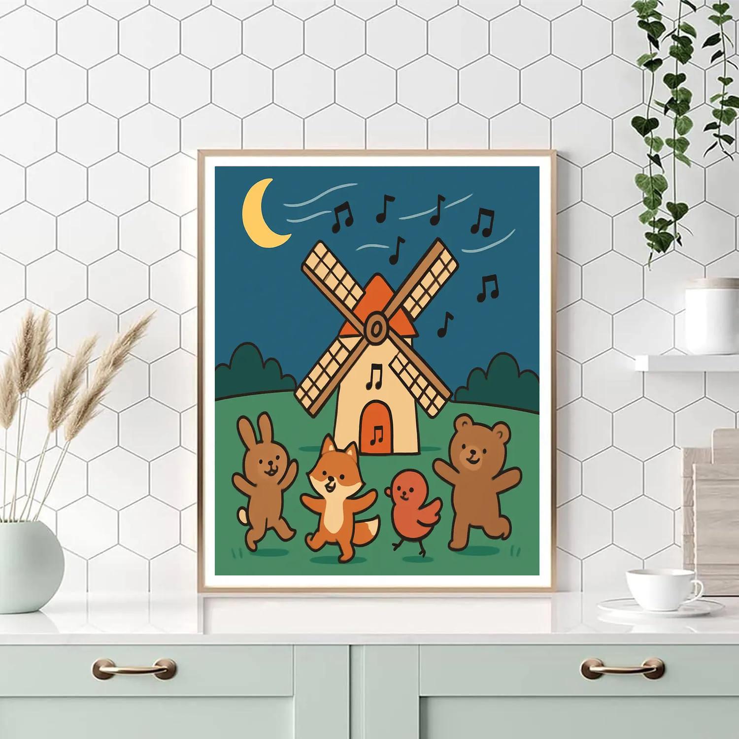 Moonlight Melody Mill paint by color