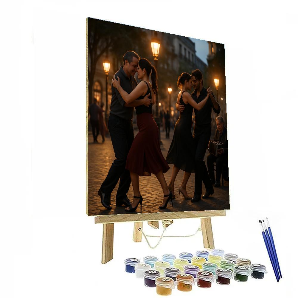 Buenos Aires Calle Tango Milonga paint by color