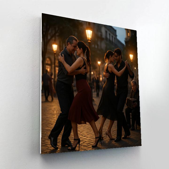 Buenos Aires Calle Tango Milonga paint by color