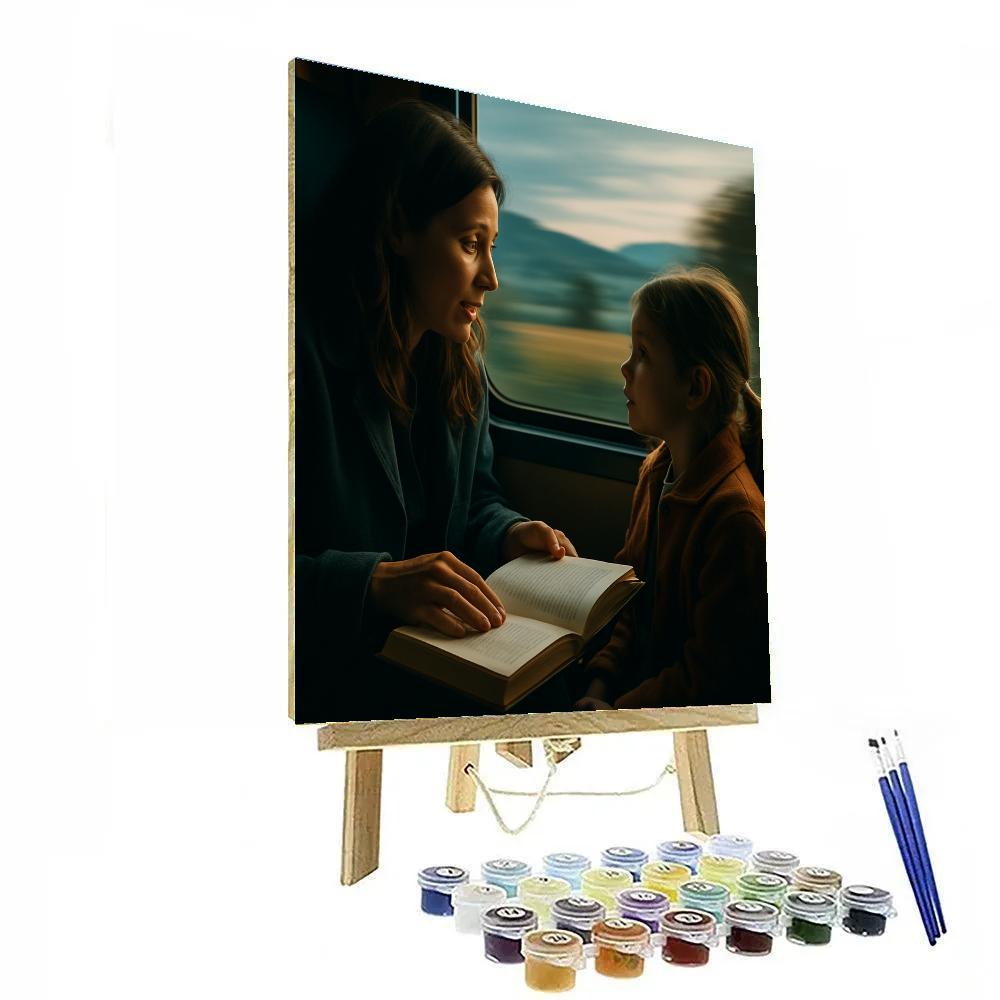 Train Window Storytime Paint by numbers kits