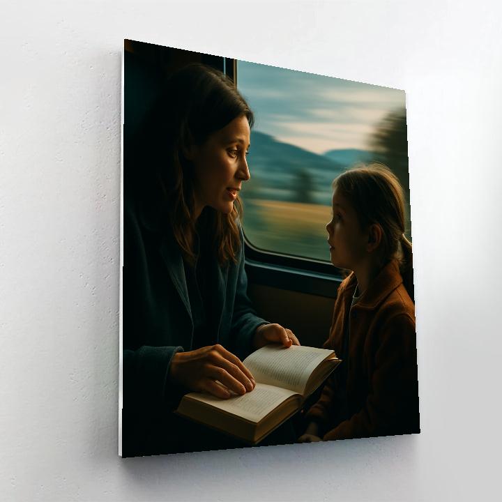 Train Window Storytime Paint by numbers kits