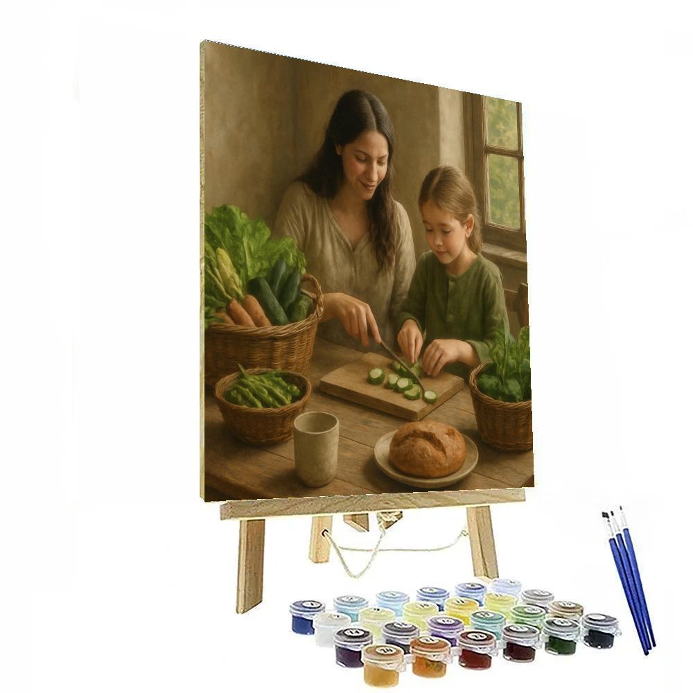 Garden Harvest Breakfast paint by number