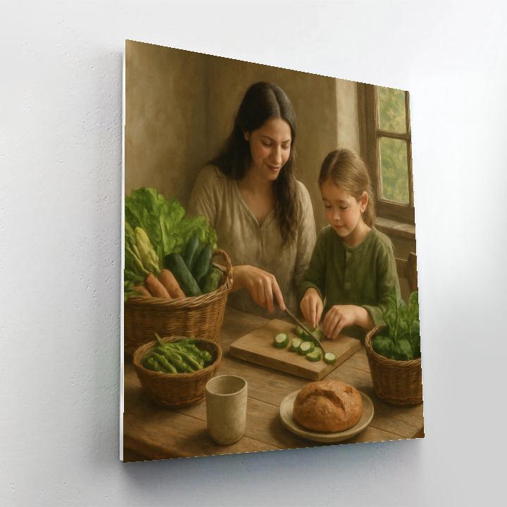 Garden Harvest Breakfast paint by number
