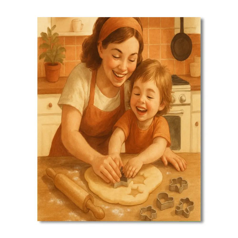 Little Chef Rolling Dough paint by color