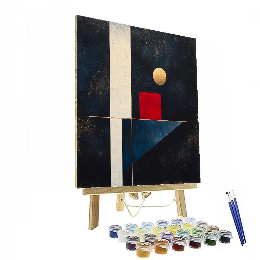 Kazimir Malevich Inspired Cosmic Suprematism Paint by numbers art