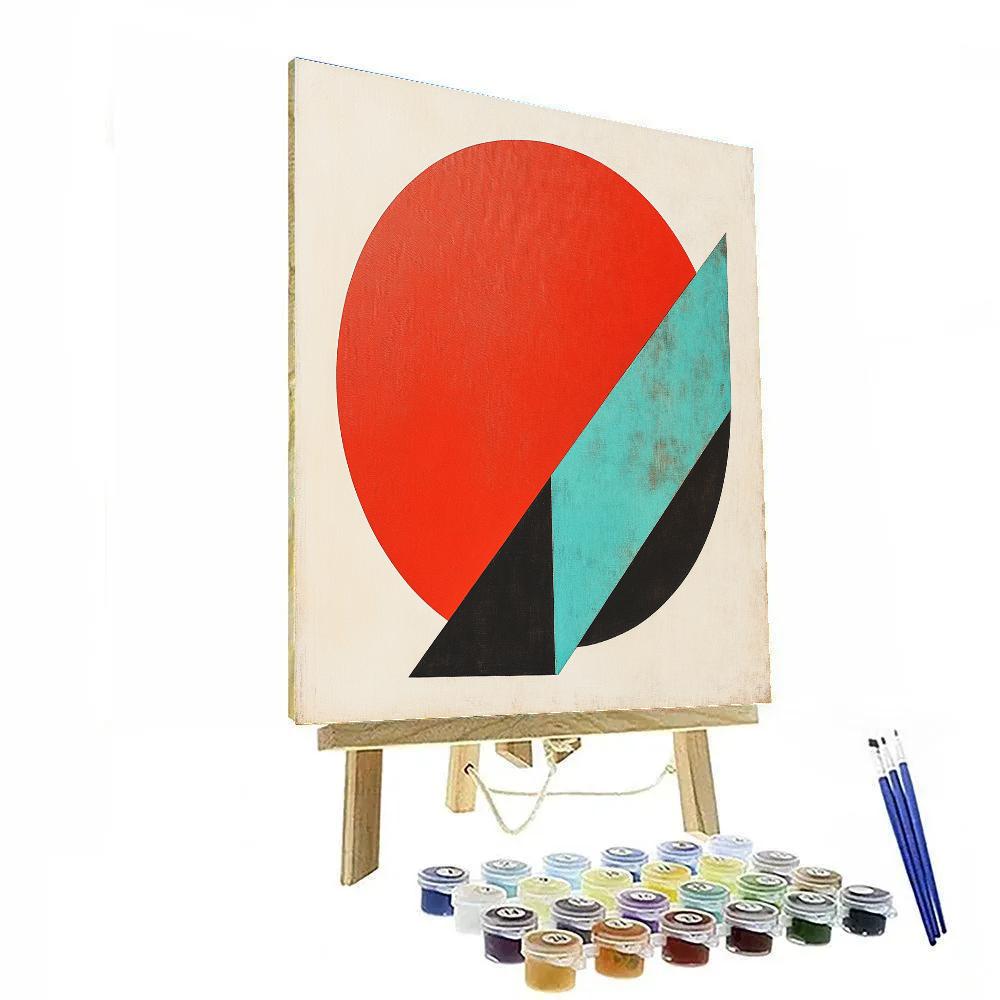 Kazimir Malevich Inspired Celestial Geometry paint by numbers