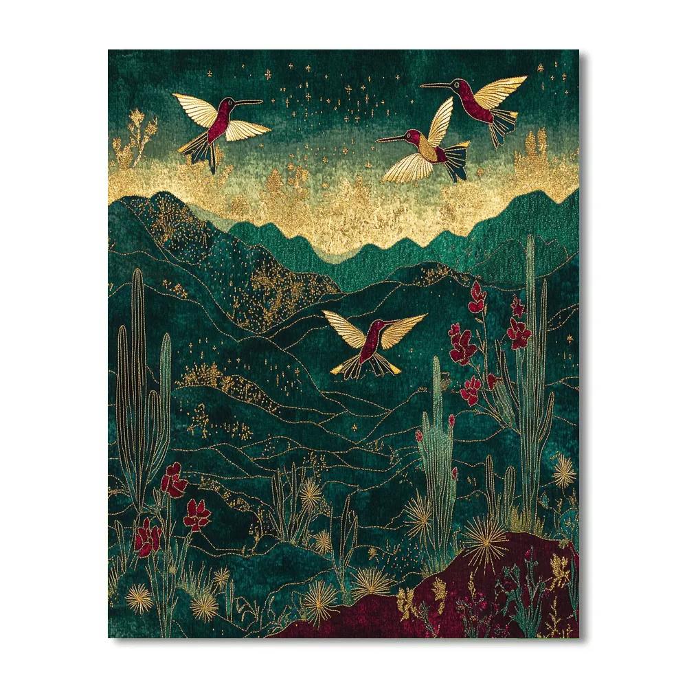 Frida Kahlo Inspired Silent Fauna Tapestry Paint by numbers kits