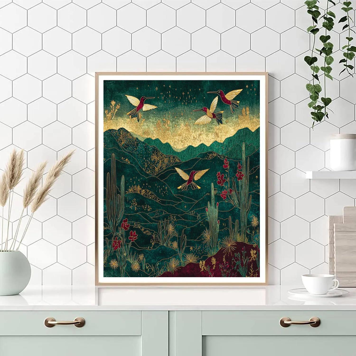 Frida Kahlo Inspired Silent Fauna Tapestry Paint by numbers kits