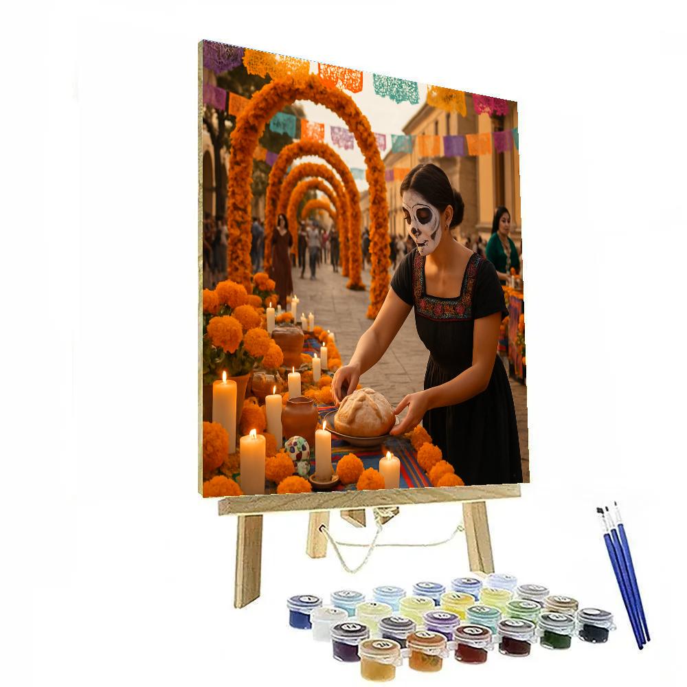 Dia De Muertos Ofrenda Parade paint by numbers