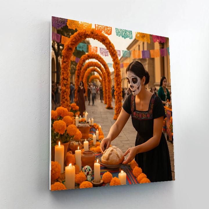 Dia De Muertos Ofrenda Parade paint by numbers