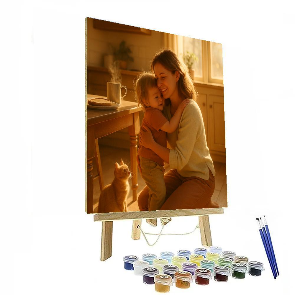 Sunrise Kitchen Hug paint by numbers