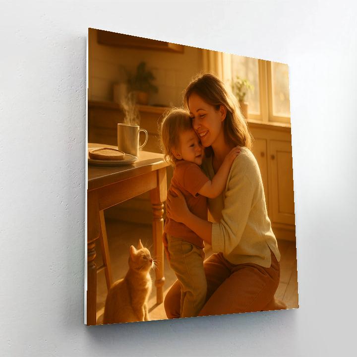 Sunrise Kitchen Hug paint by numbers