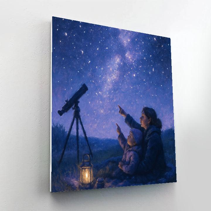 Stargazing Blanket Bond Painting by numbers kit
