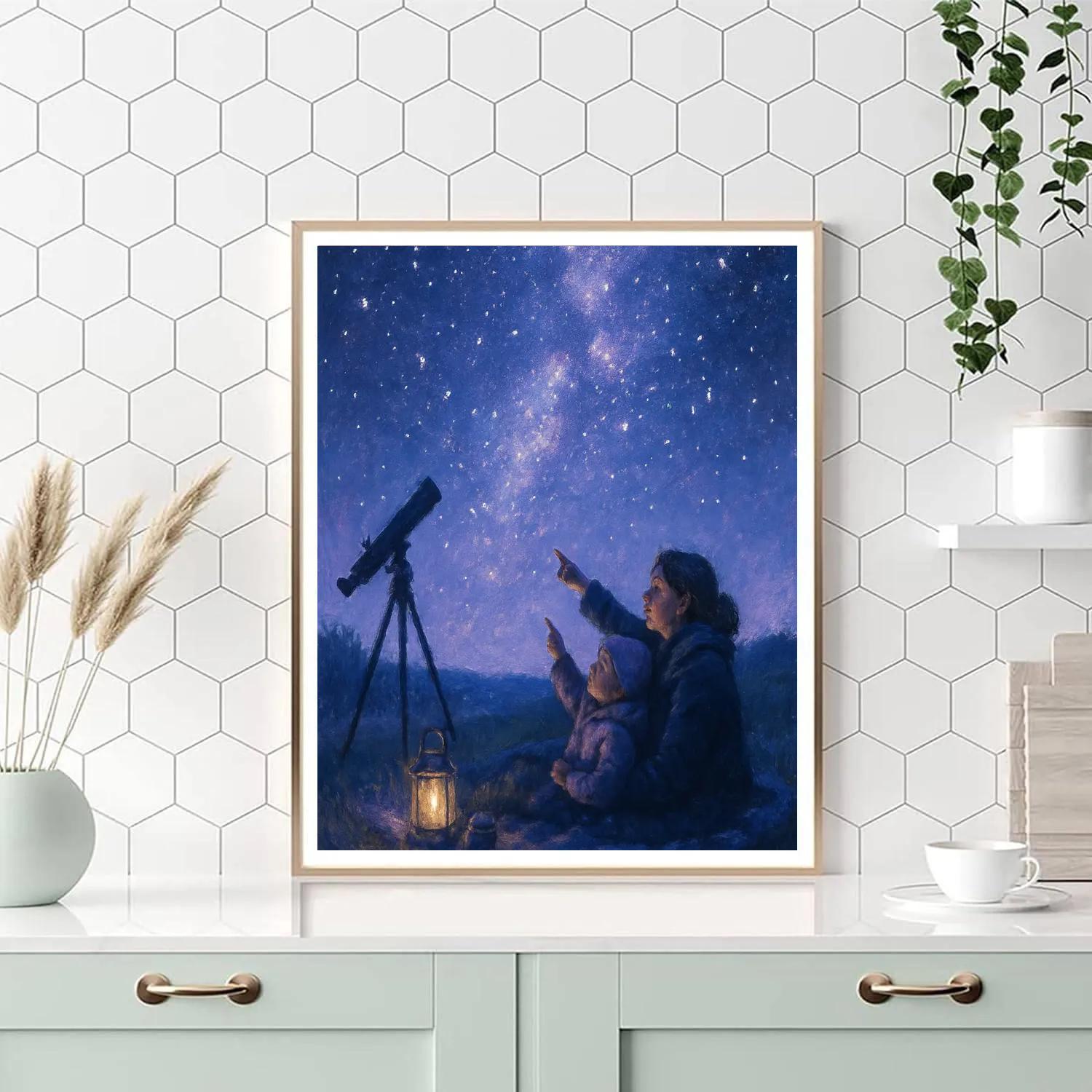 Stargazing Blanket Bond Painting by numbers kit