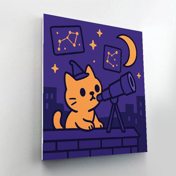 Mage Cat Observatory Paint by numbers art