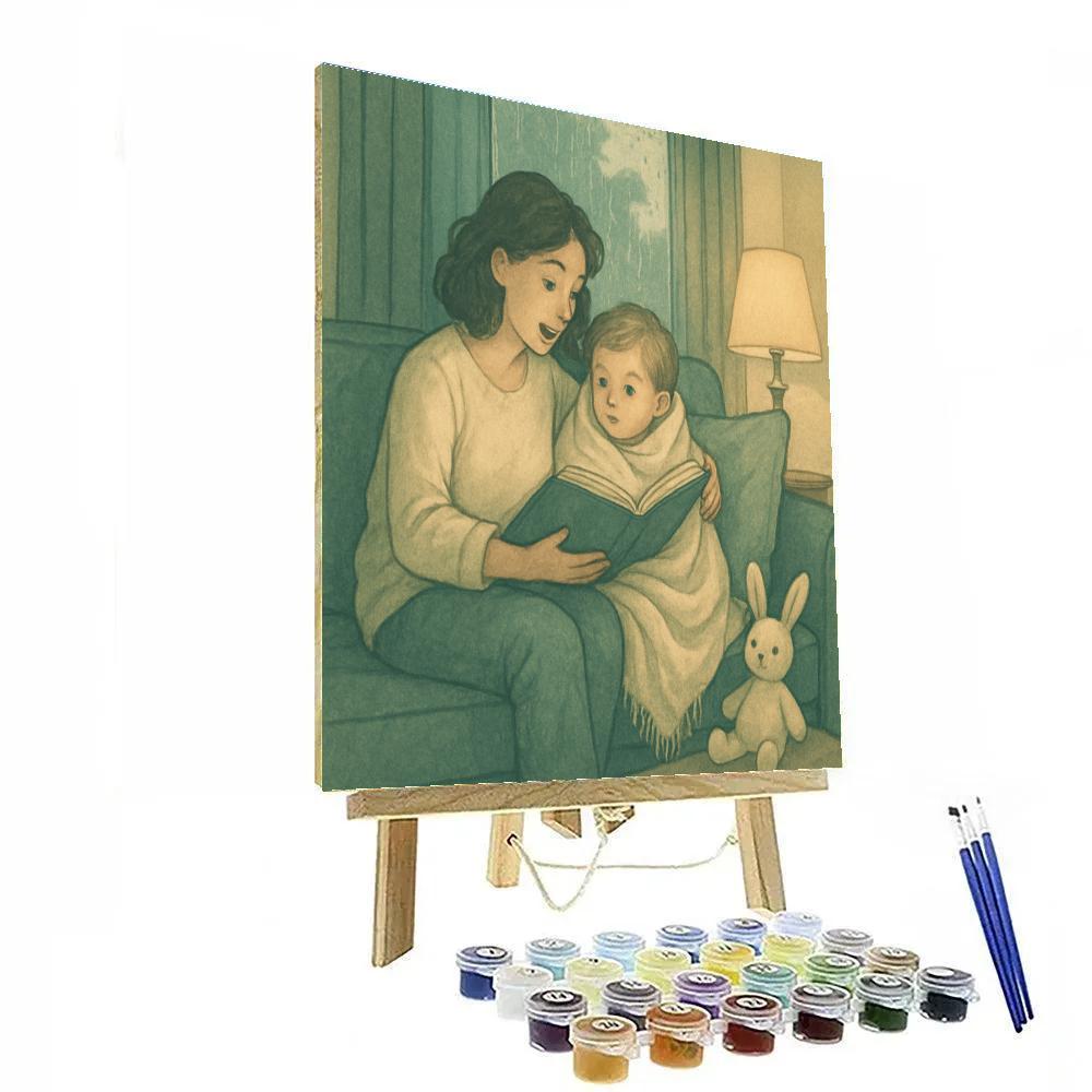 Rainy Day Storytime paint by color