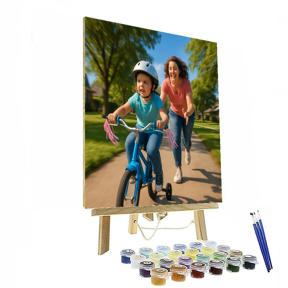 First Bike Ride Triumph Paint by numbers art