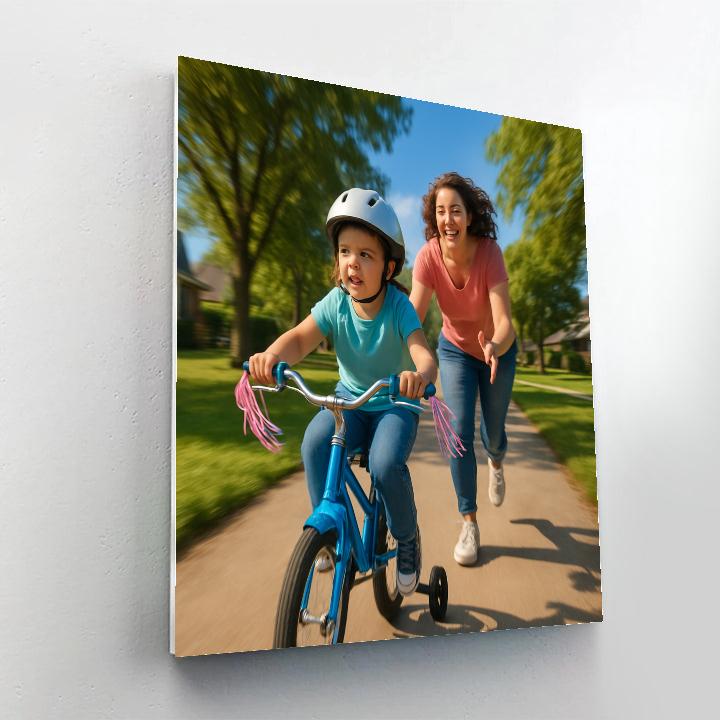 First Bike Ride Triumph Paint by numbers art