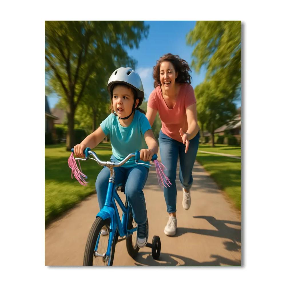 First Bike Ride Triumph Paint by numbers art