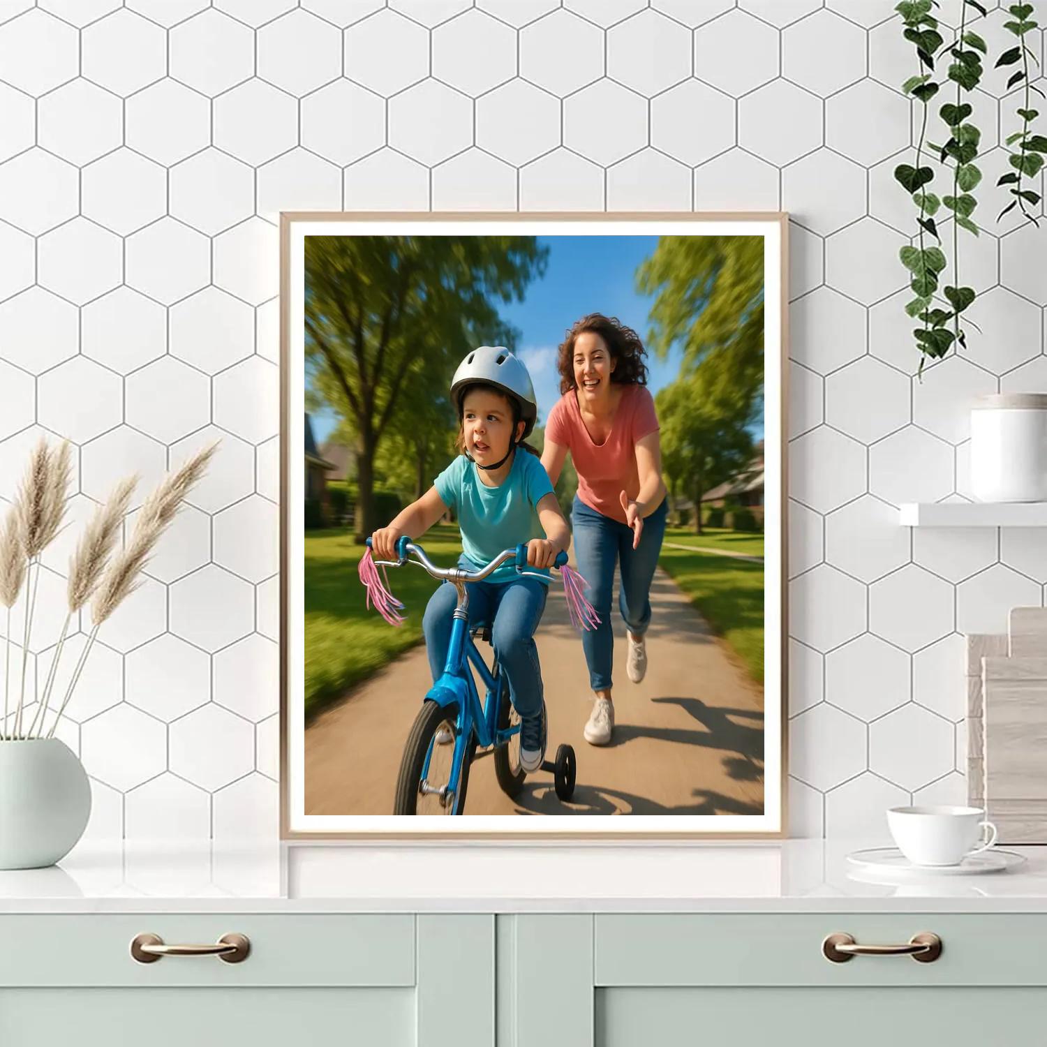First Bike Ride Triumph Paint by numbers art