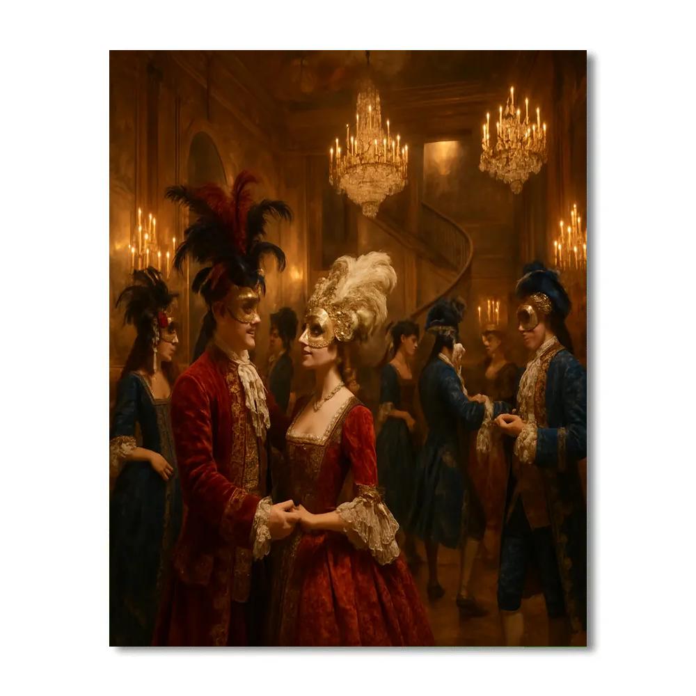 Venice Carnival Masked Ball DIY paint by numbers