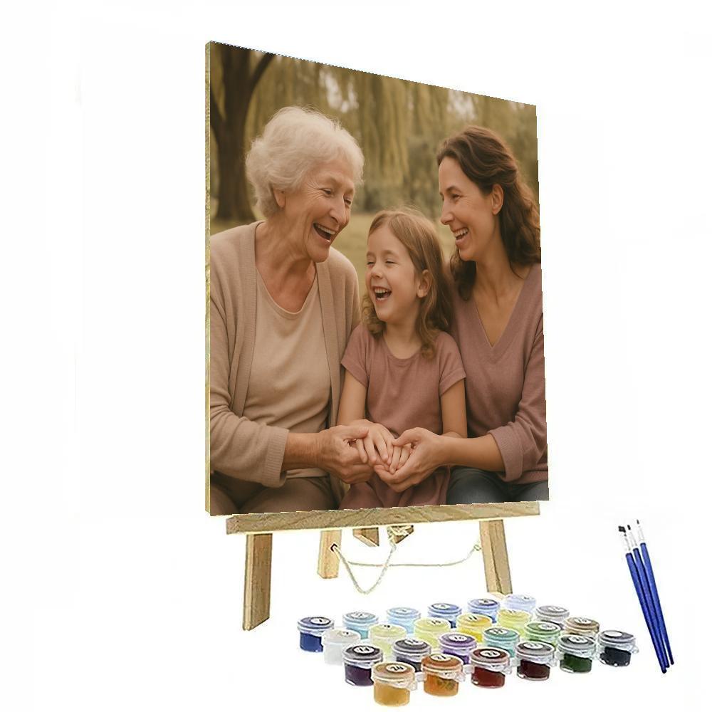 Grandmother Bridge Generations DIY paint by numbers