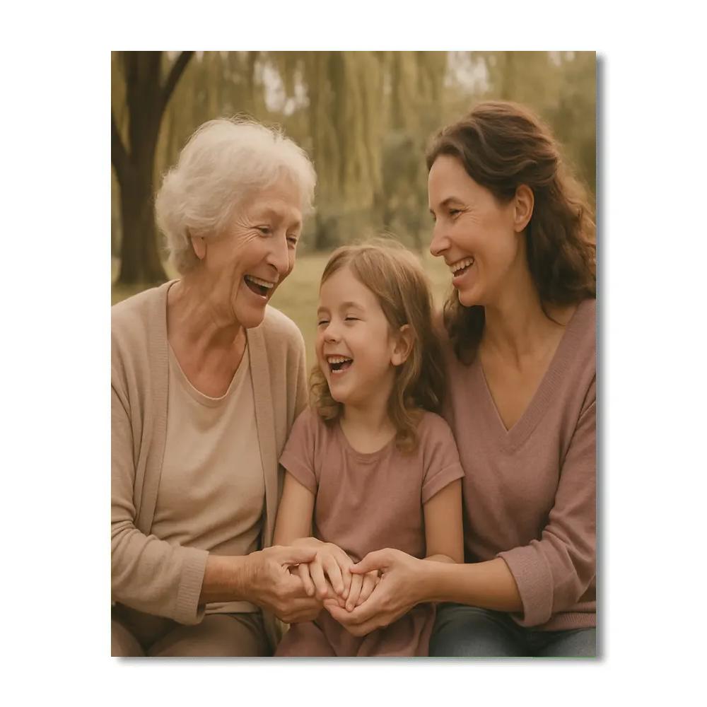 Grandmother Bridge Generations DIY paint by numbers