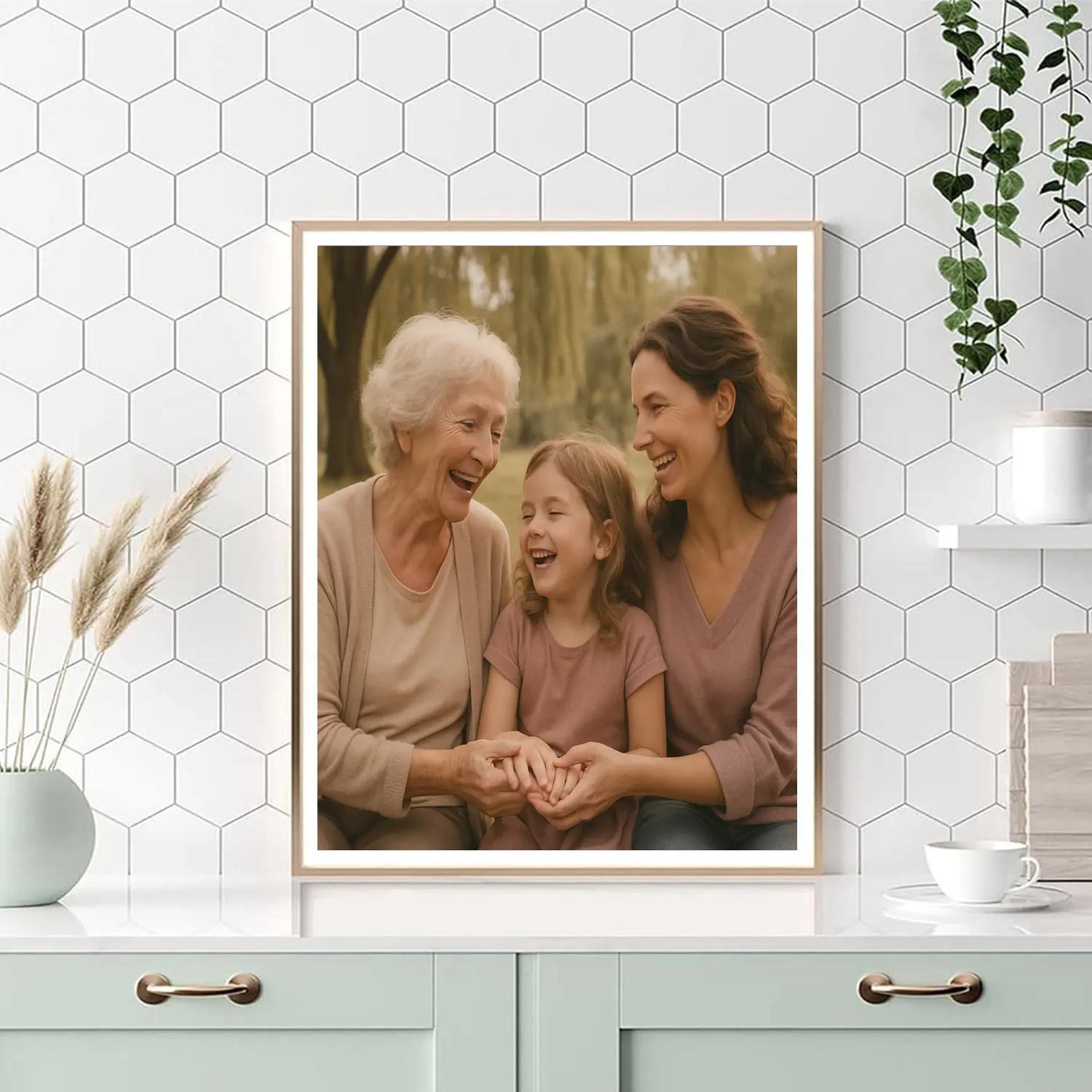 Grandmother Bridge Generations DIY paint by numbers