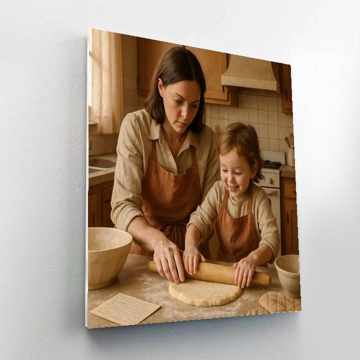Kitchen Baking Teach In Numbered painting kits