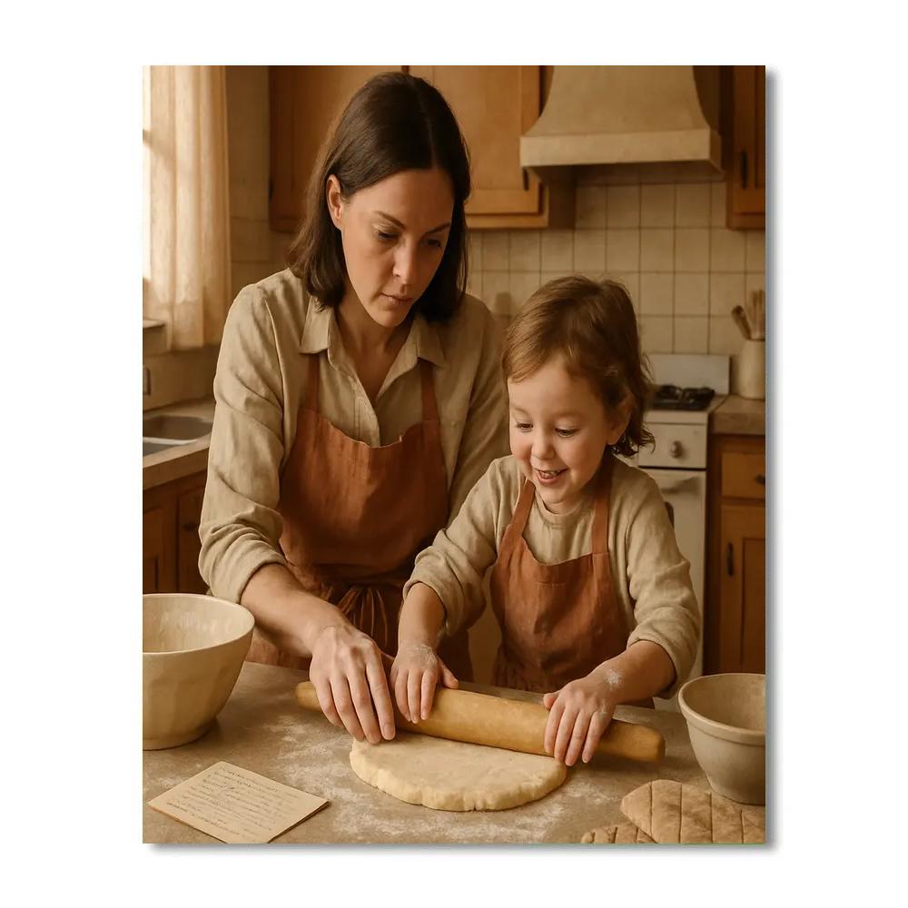 Kitchen Baking Teach In Numbered painting kits
