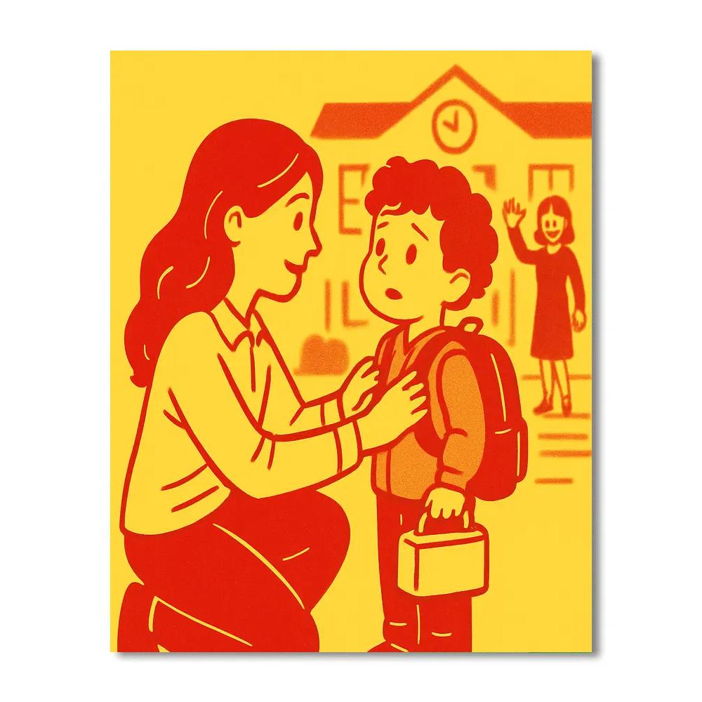 First Day School Courage Paint by numbers kits