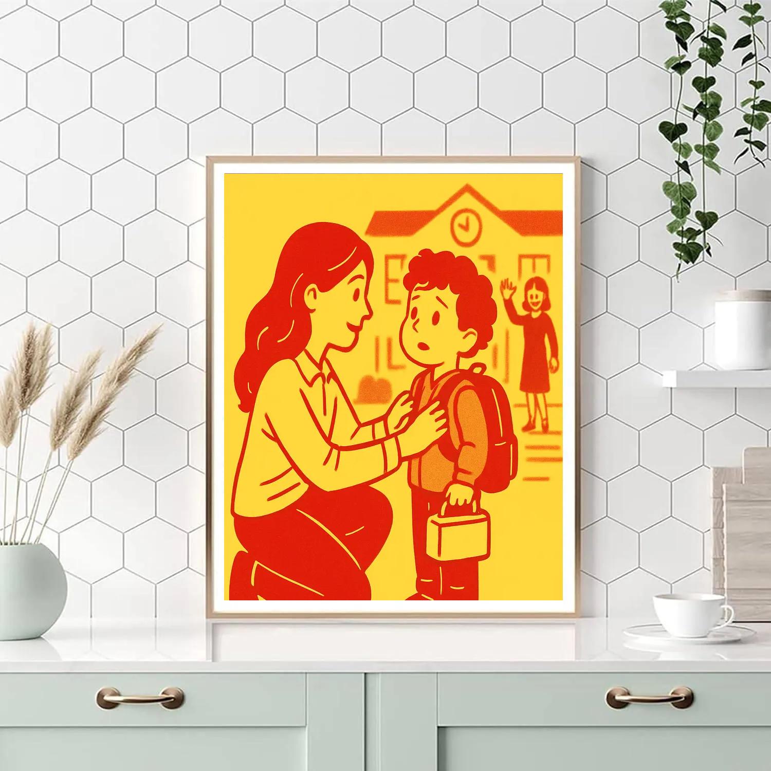 First Day School Courage Paint by numbers kits