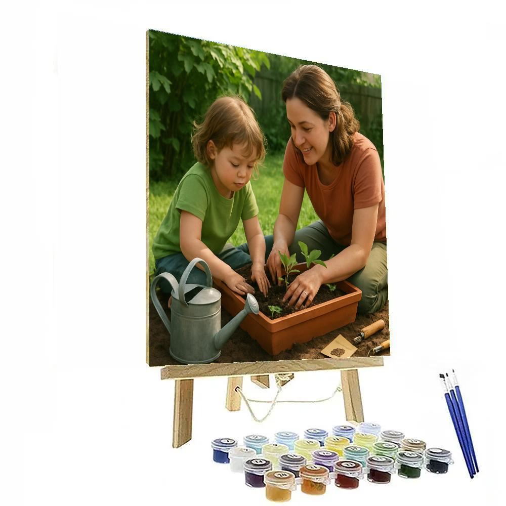 Garden Potting Together painting number kit