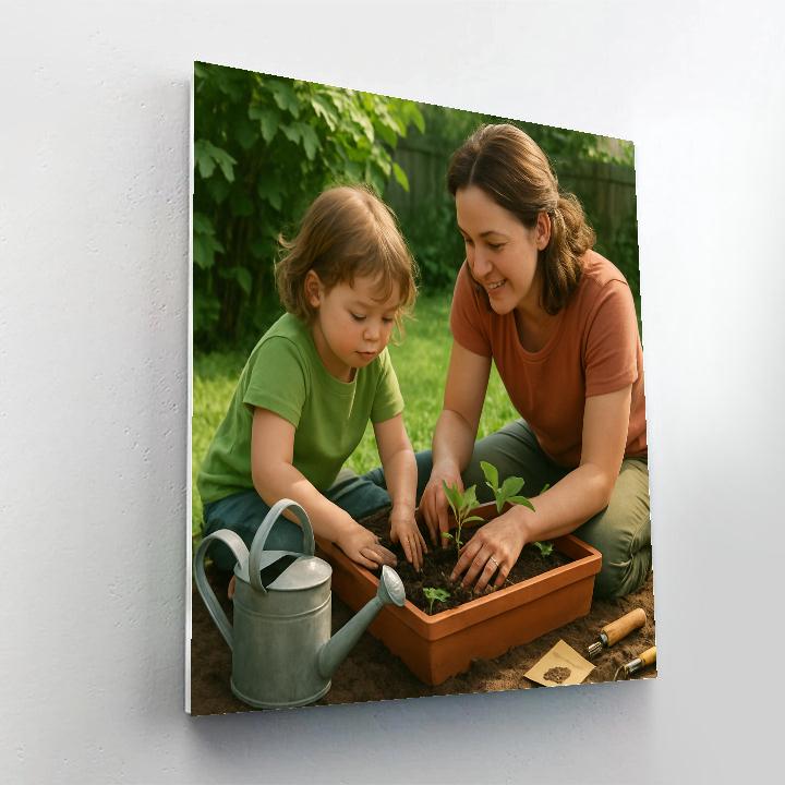 Garden Potting Together painting number kit