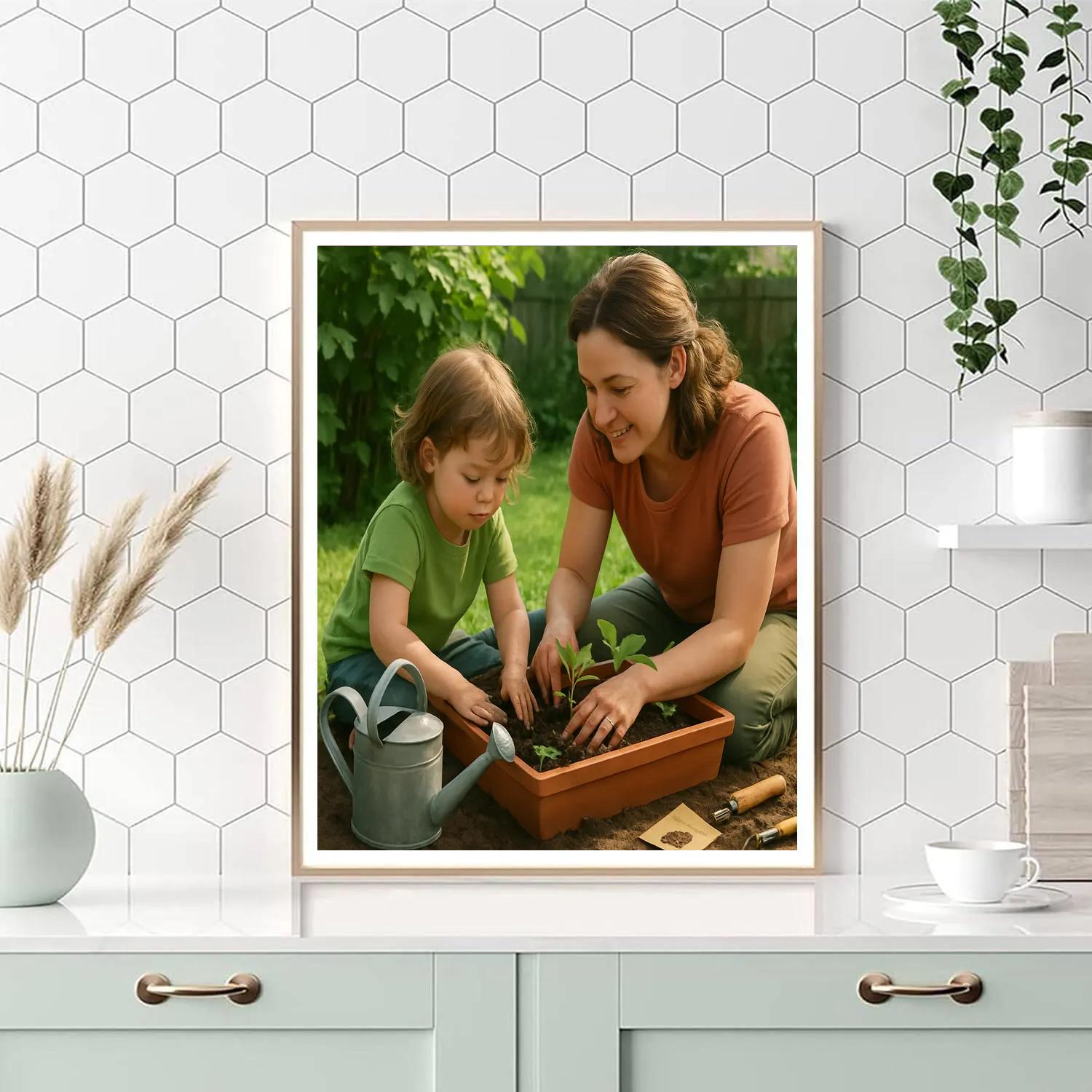 Garden Potting Together painting number kit