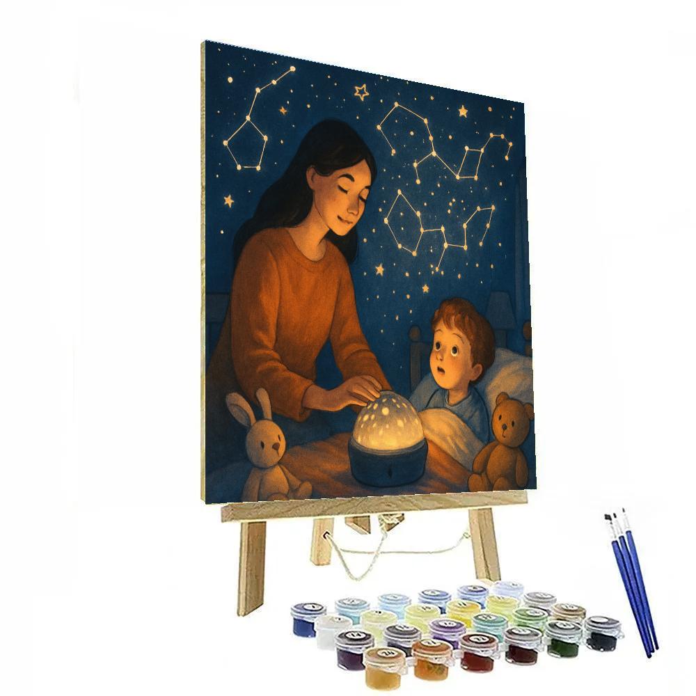 Bedtime Star Projection DIY paint by numbers