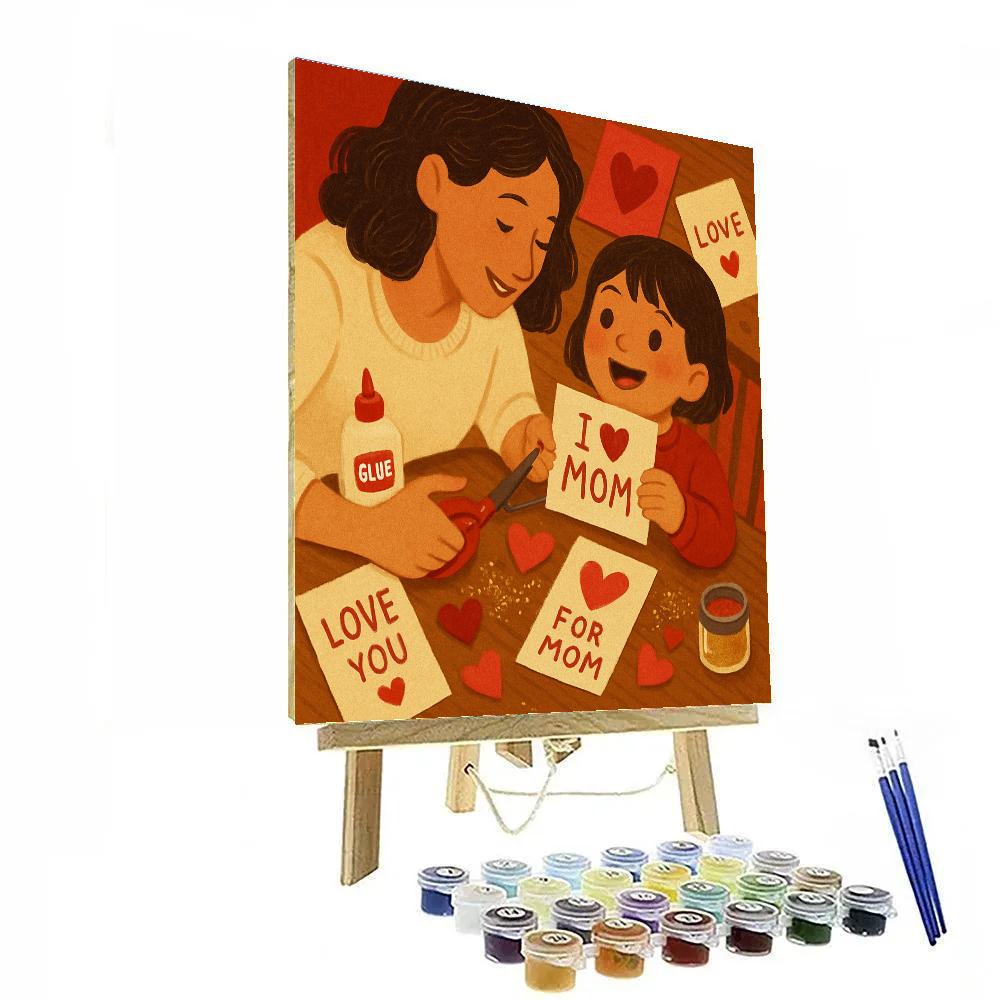 Holiday Handmade Card Making paint by number