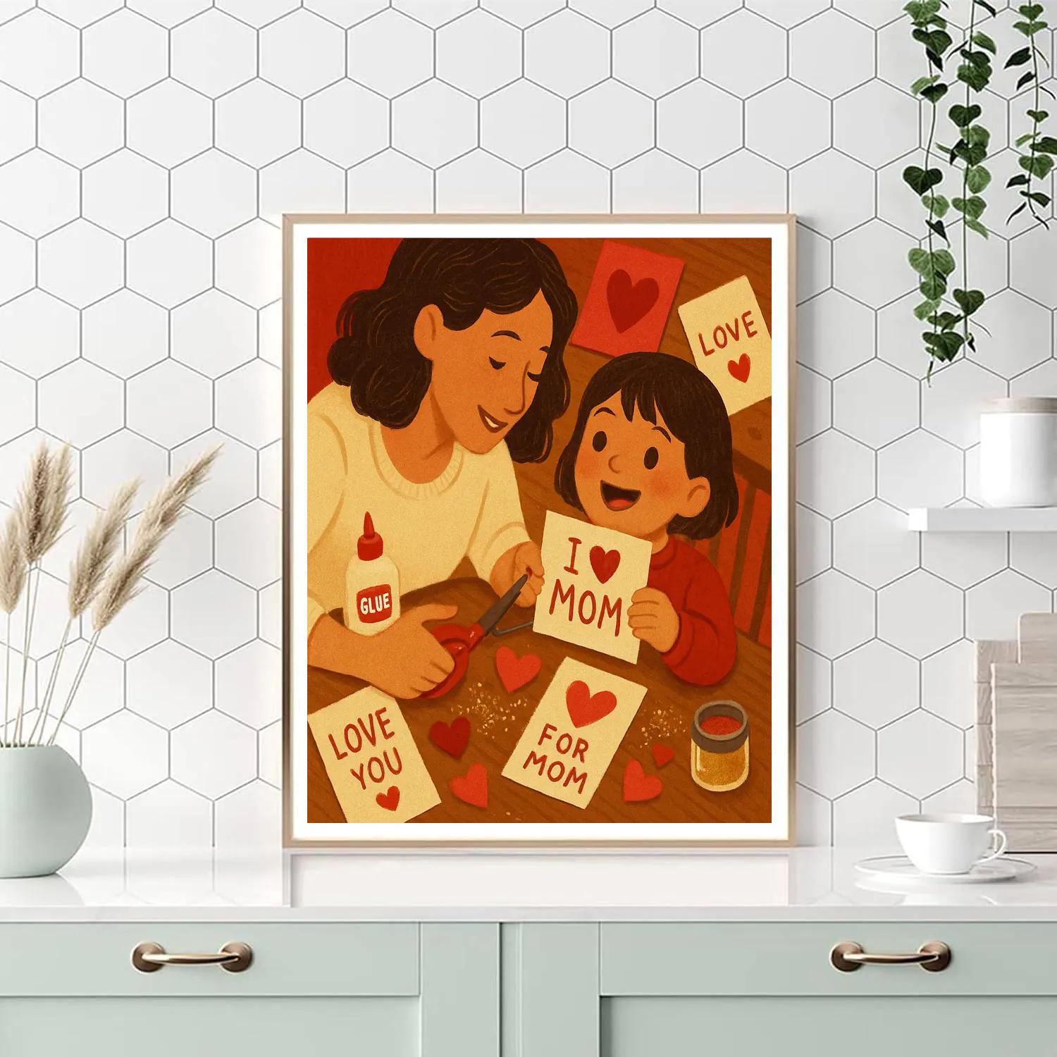 Holiday Handmade Card Making paint by number