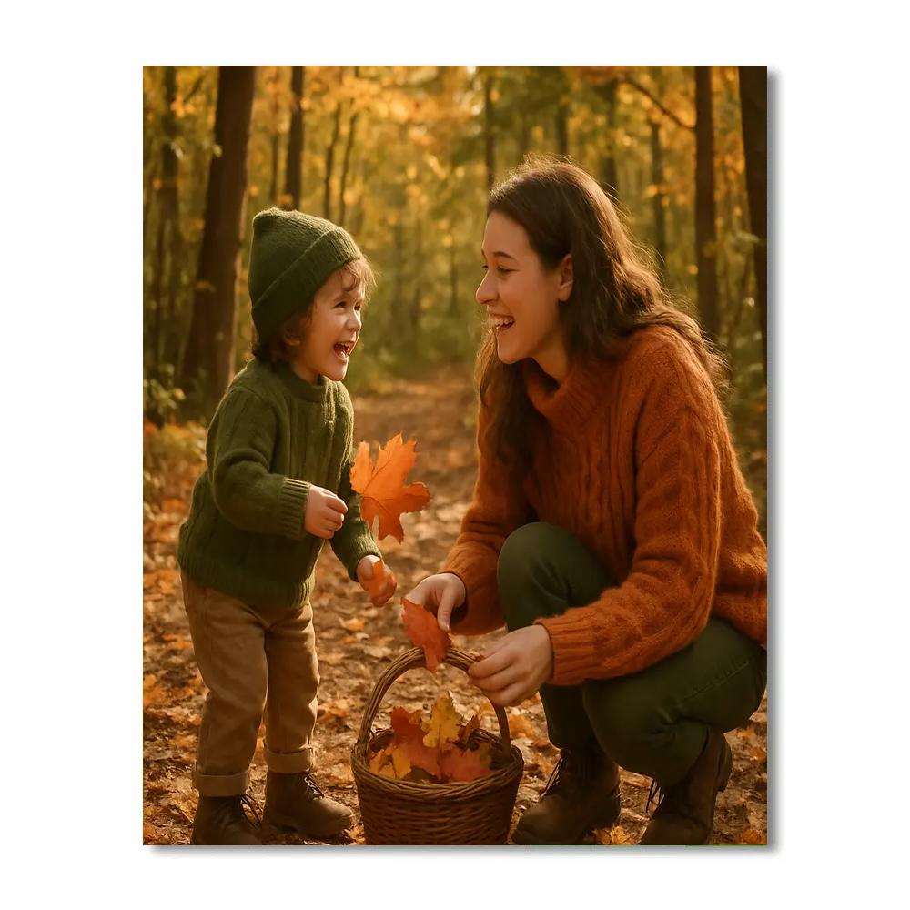 Autumn Leaf Hunt paint by number