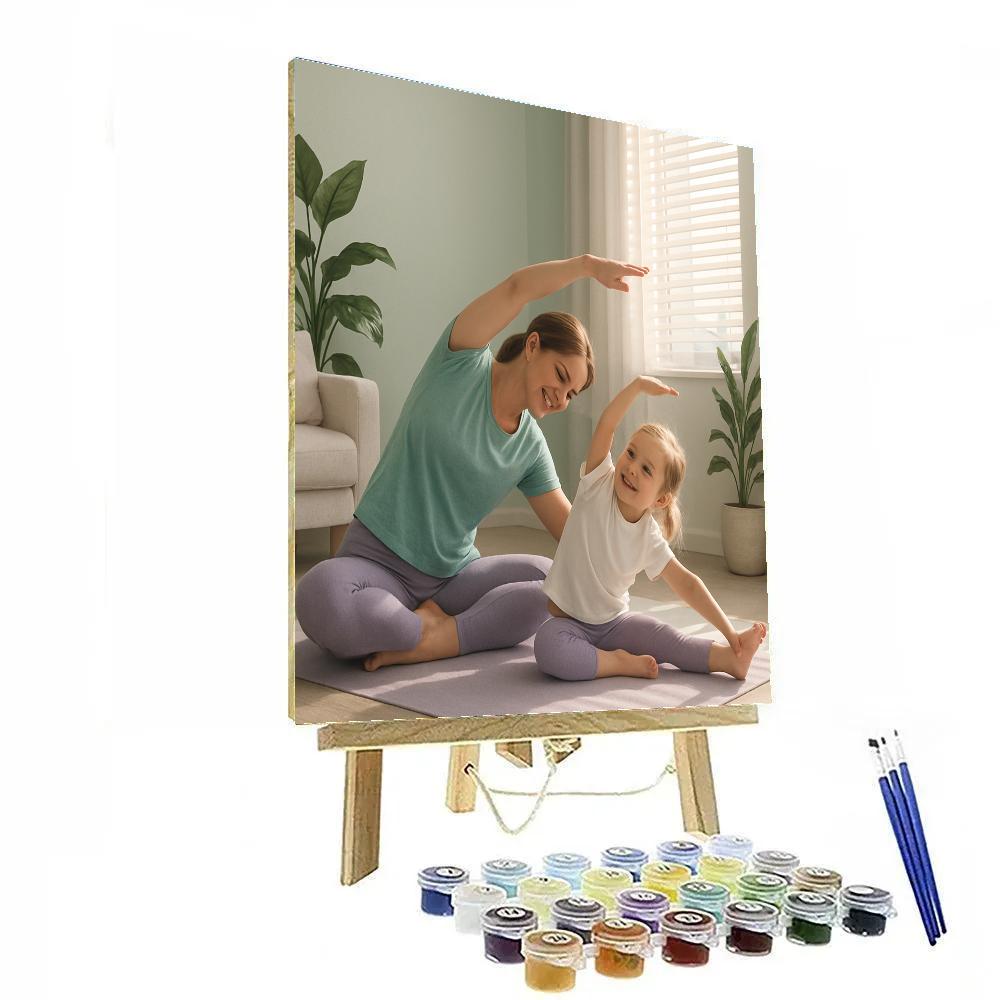 Morning Yoga Stretch paint by color