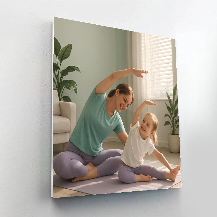 Morning Yoga Stretch paint by color