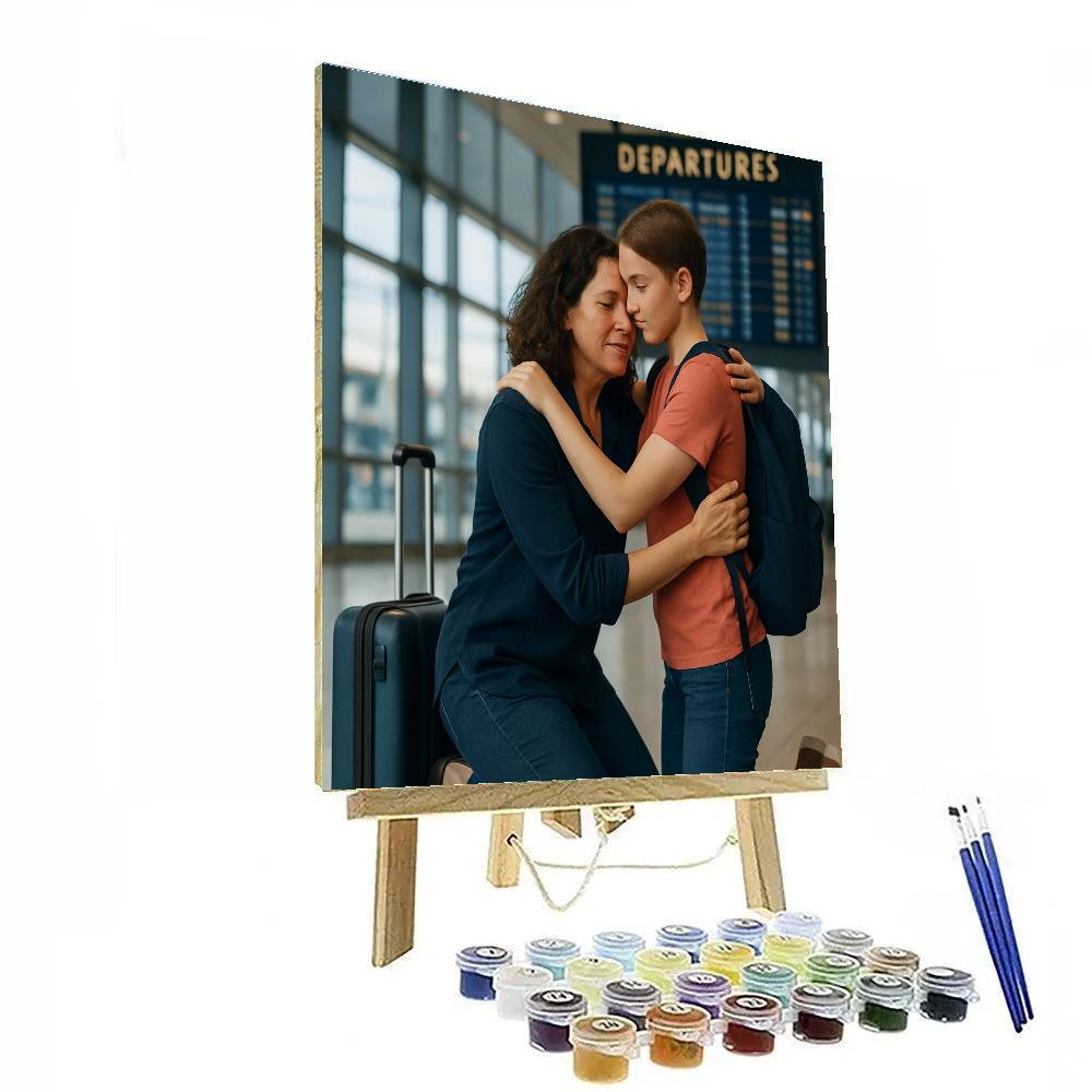 Airport Goodbye Wave Paint by numbers kits