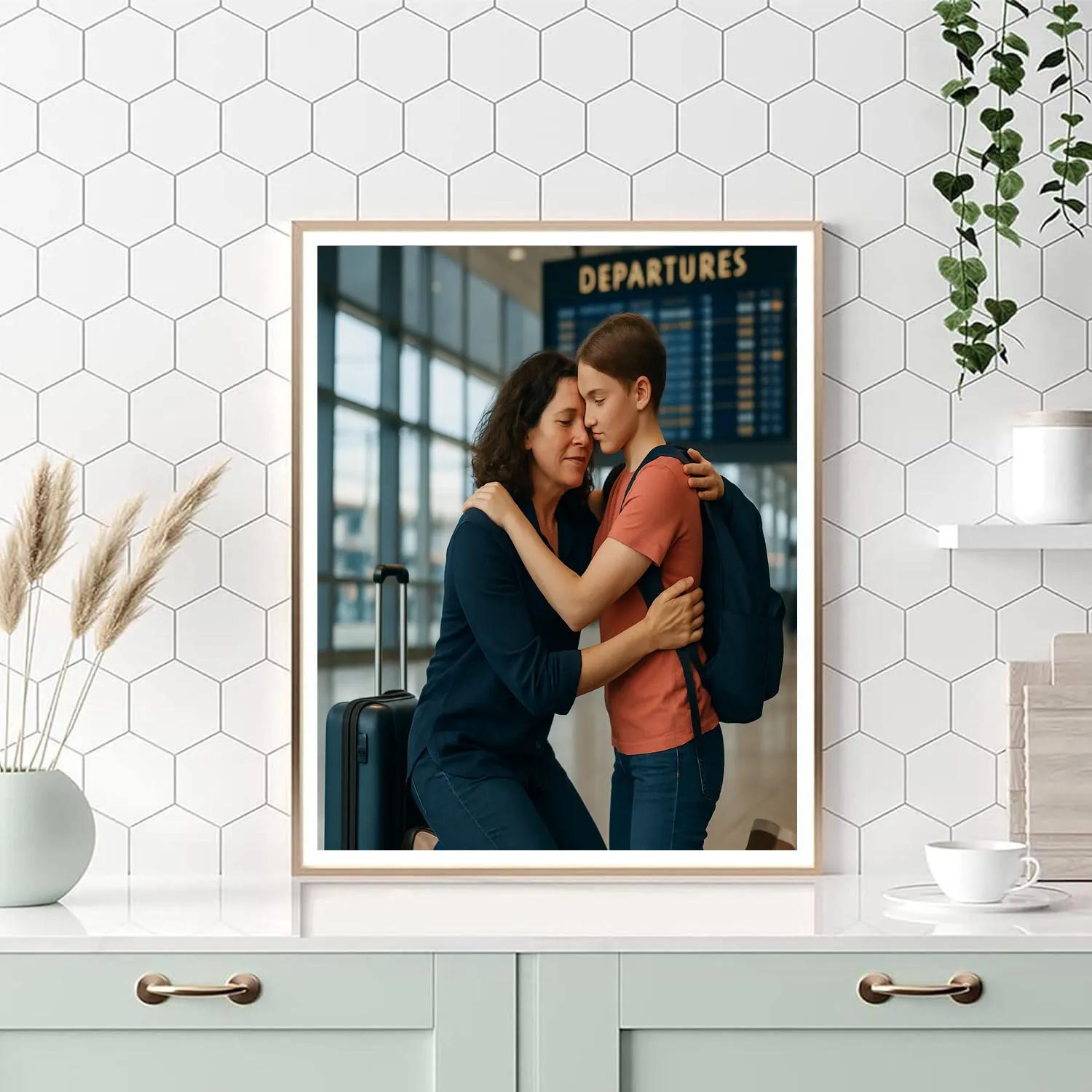 Airport Goodbye Wave Paint by numbers kits